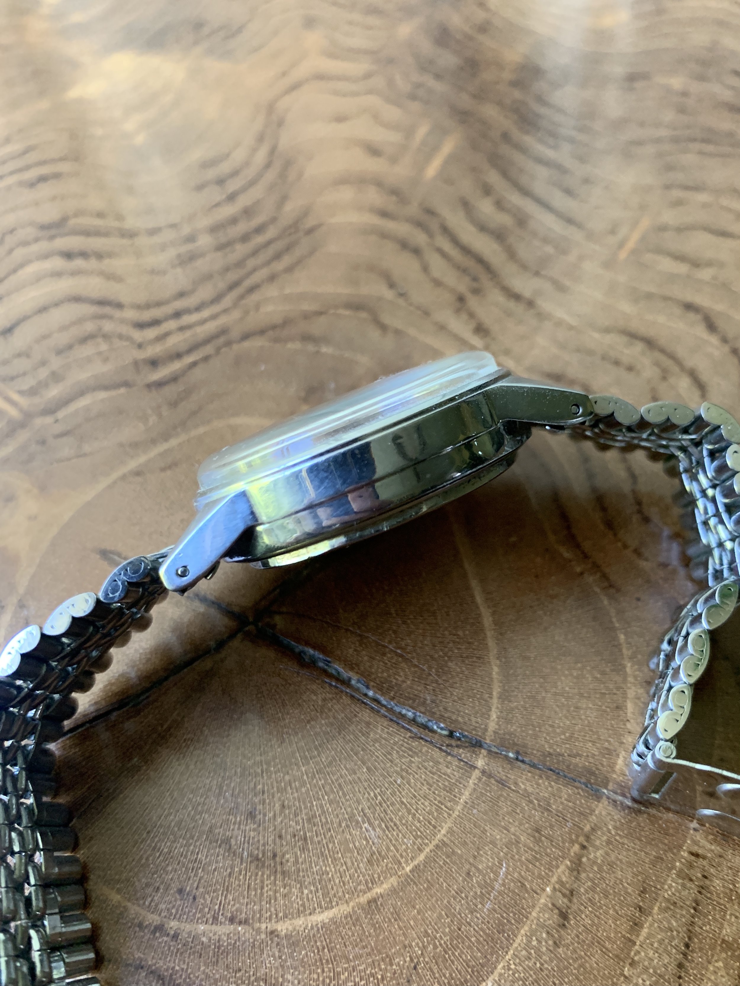 1960's Movado M95 Reverse Panda Chronograph — Shiny Happy Objects